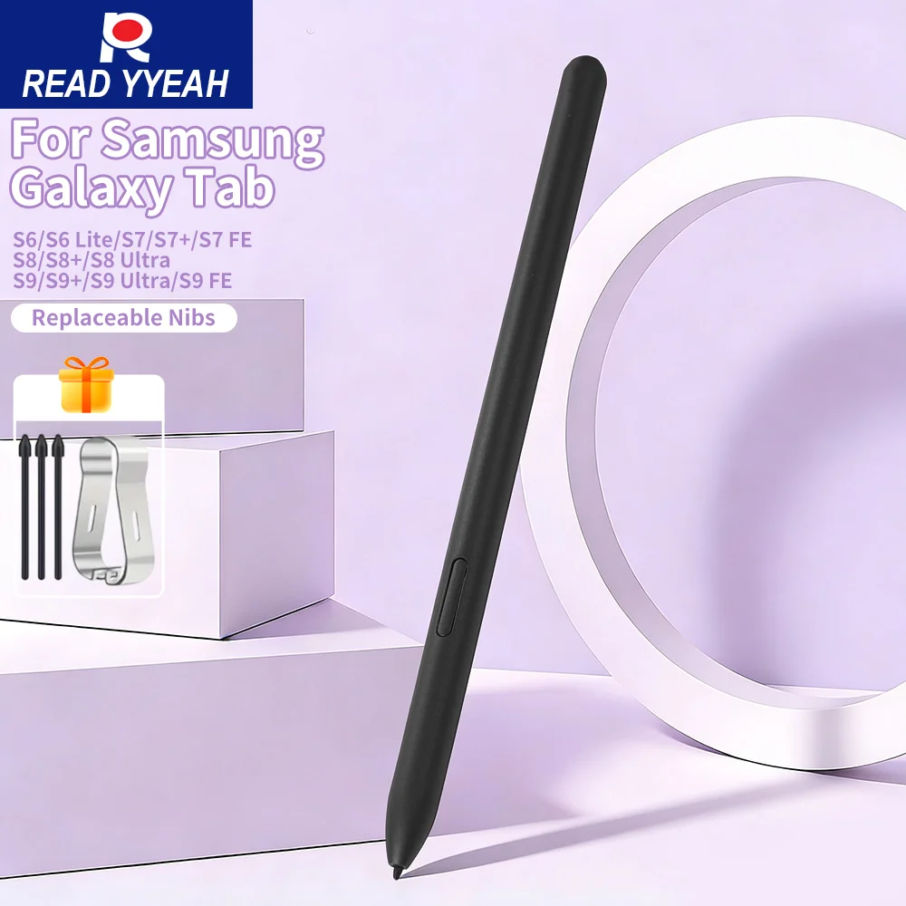 

READYYEAH 2025 Stylus For Samsung Galaxy Tab S Pen Reject Palm Magnetic Attachment Tablet Pencil No Bluetooth Built-In Eraser