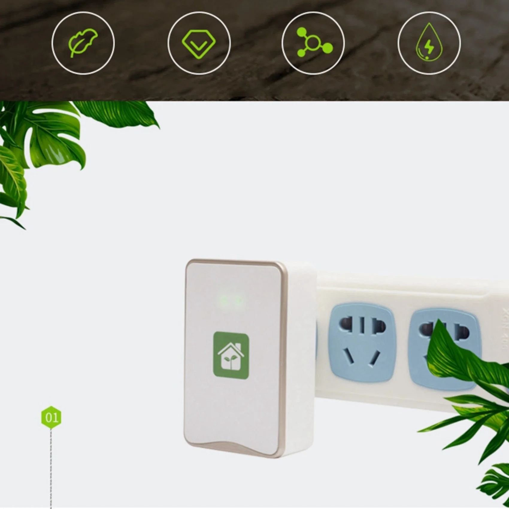 2X قابل للتوصيل لتنقية الهواء مولد الأيونات السالبة فلتر المؤين لتنقية المواد المسببة للحساسية النظيفة ، القالب ، الروائح-الاتحاد الأوروبي التوصيل