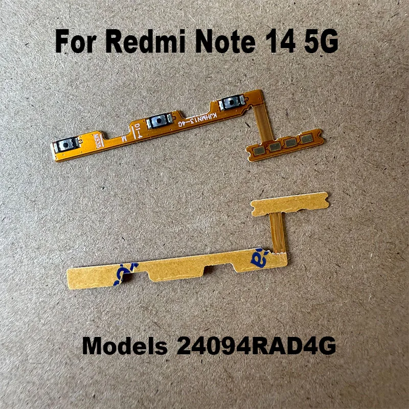 For Xiaomi Redmi Note 14 Pro + Plus Power Volume Button Flex Cable Side Key Switch ON OFF Control Button 4G 5G image 5