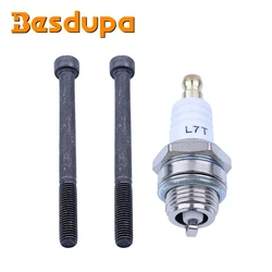 2Pcs Exhaust Muffler Bolt For Husqvarna 257 261EPA 262 262XP 51 55 61 66 261 262 266 268 Chainsaw Cutter Part M6 x 80mm