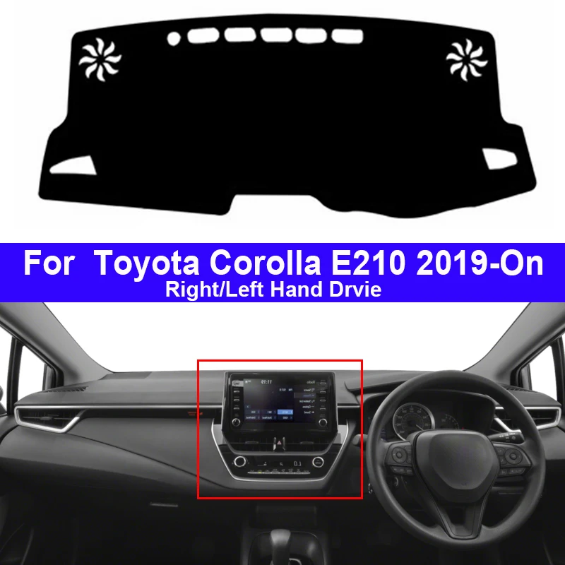 Car Dashboard Cover Dash Mat Carpet Cape For Toyota Corolla E210 2019 -On LHD RHD Auto Dashmat 2020 2021 Sunshade Anti-dirty