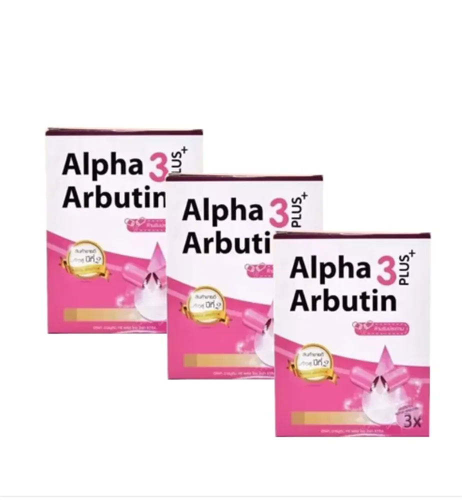 1box 3X Alpha Arbutin 3 Plus Powder Mix With Lotion Skin Lightening Brighten Reduce Dark Skin Blemishes