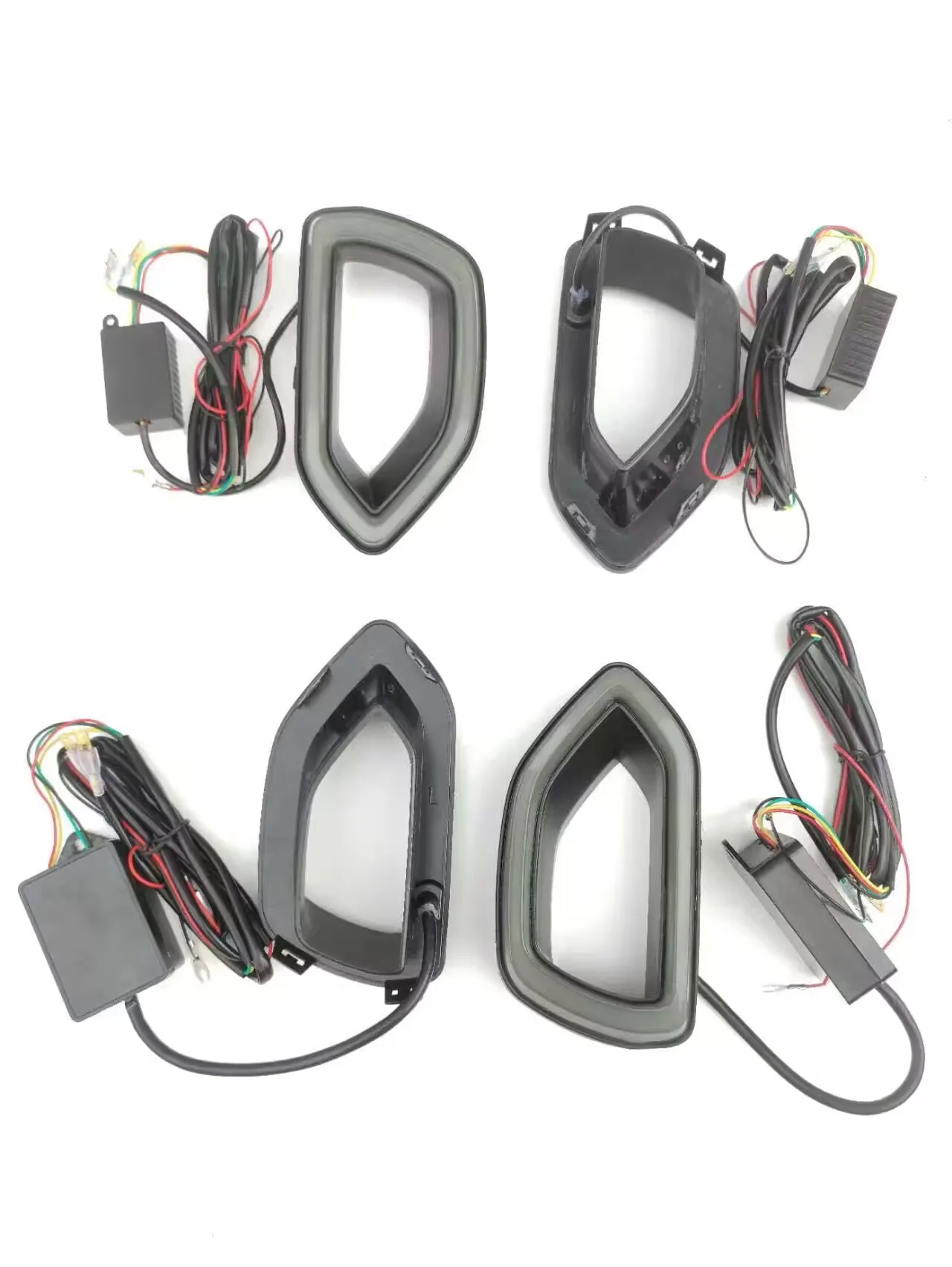 

Set For 17-19 Dodge Charger Daytona Grille LED Streamer and Normal DQZMZBDYT Auto Replacement Repair Parts New black