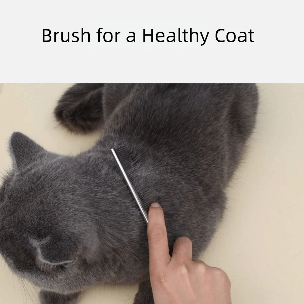 Double Toothed Pet Grooming Comb Short and Long Needles High Low Teeth Detangling Grooming Tool Reusable Anti-Static