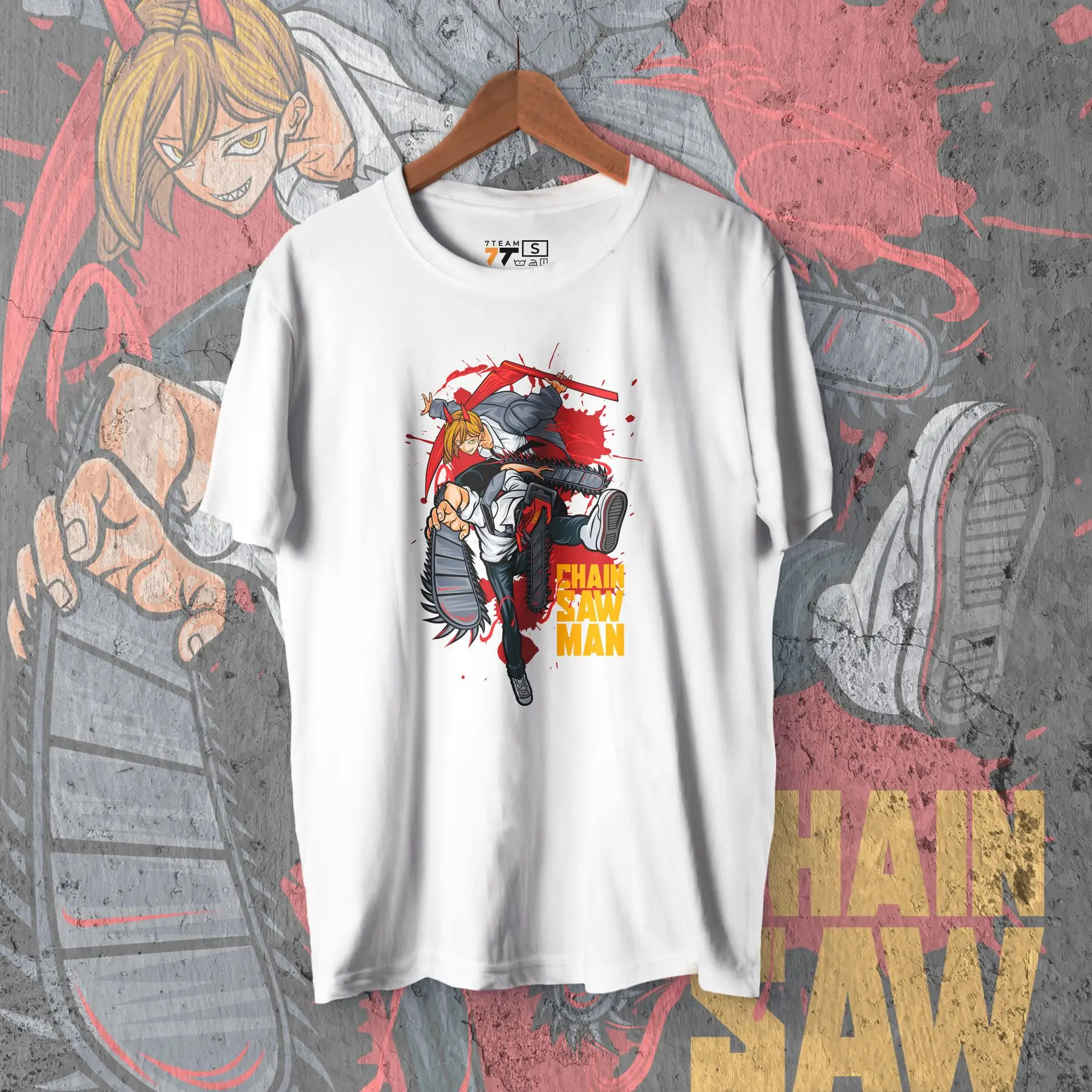 T-shirt with print Chainsaw Man - Denji and Power WE