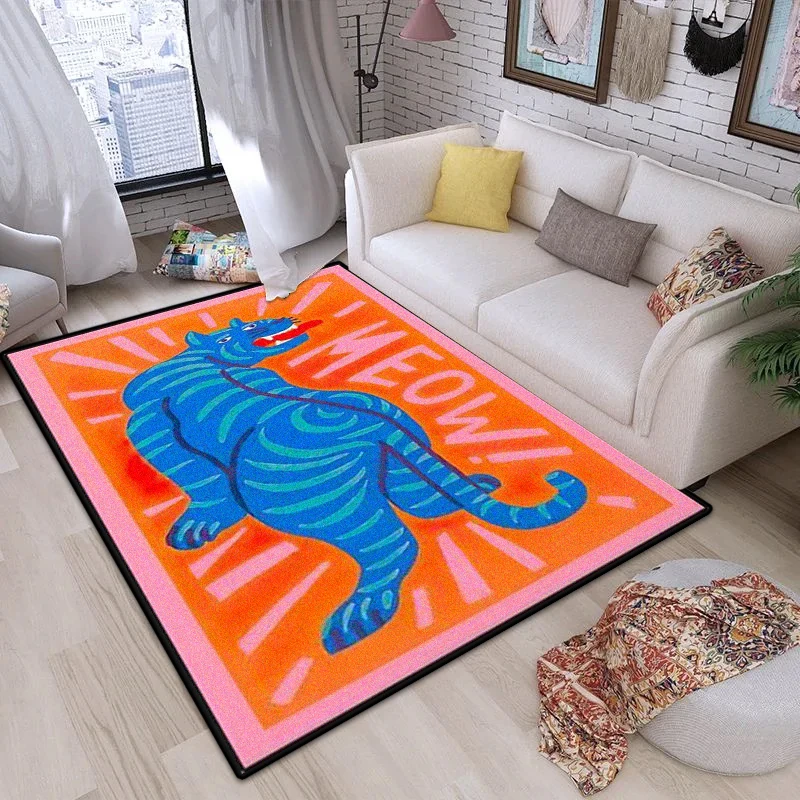 NONE Teppich für Wohnzimmer, modische, fortschrittliche Heimdekoration, Couchtische, Schlafzimmer, Plüschmatte, großflächiger Garderobenteppich, ковер, Tapis, 러그 4