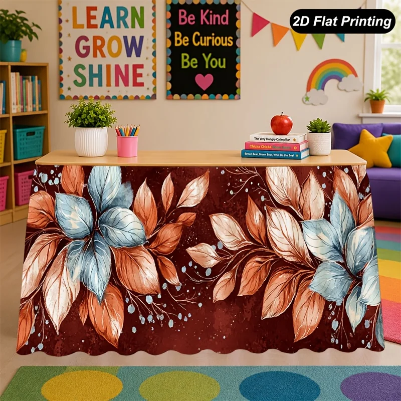 It is highly suitable for decorating the kitchen throughout the year, and for a watercolor leaf background in red color.