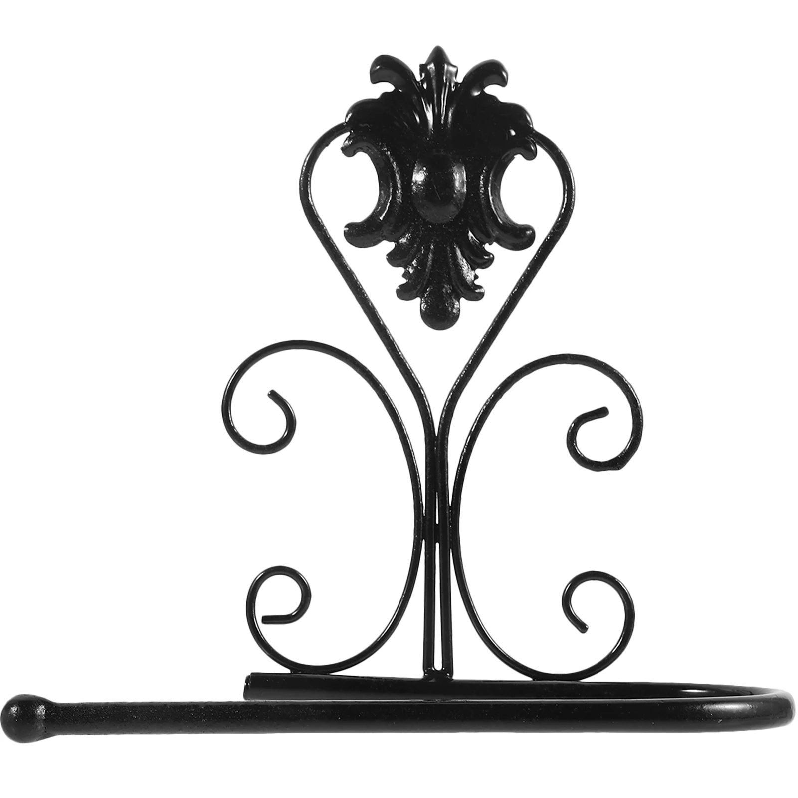 

Wall Mounted Toilet Paper Holder Bathroom Tissue Dispenser Black Brass 21x10x18cm Retro Lavatory Accessories