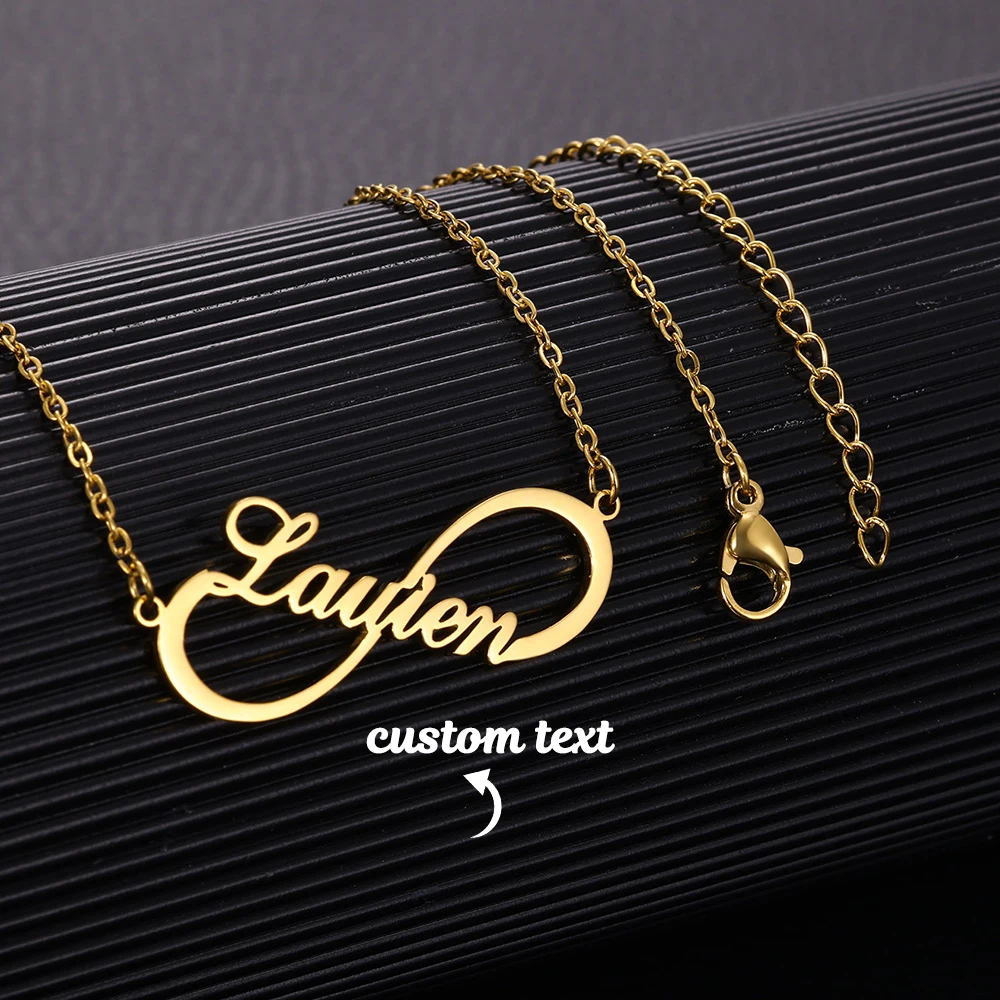 Kalung Infinity Nama Kustom Wa - Name Necklace Custom ulasan dan harga