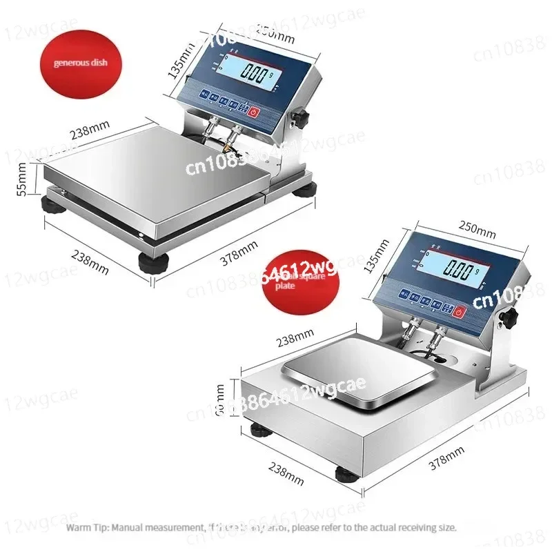 5kg Electronic Scale 30kg/1g 20kg/0.1g Stainless Steel Industrial Platform Scale for Paint Chemical Industry