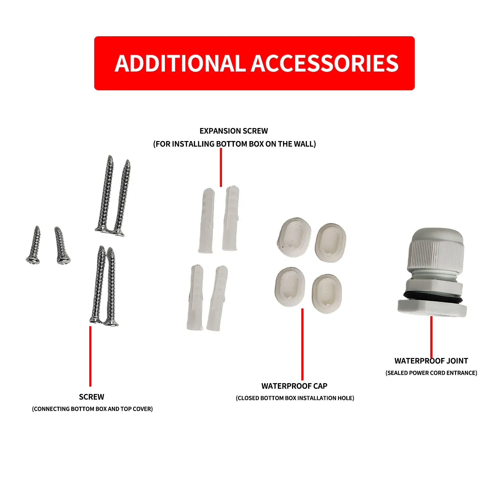 صندوق توصيل بلاستيكي ABS مقاوم للماء IP66 - رمادي لتوزيع الطاقة الخارجية ومقاوم للعواصف الممطرة