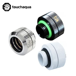 Bitspower Touchaqua 10X14MM Hard Tube Connect Hand Compression Fittings For Rigid Pipe OD14MM Black ,Silver,White