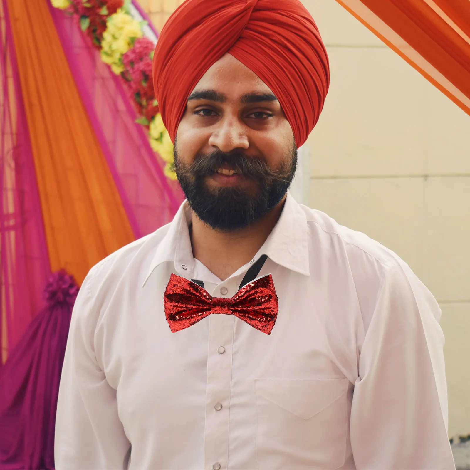 

Men's Pre-Tied Bow Tie Adjustable Glitter Bowtie for Adult Formal Occasions Wedding Groom Banquet Party Tuxedo Accessory