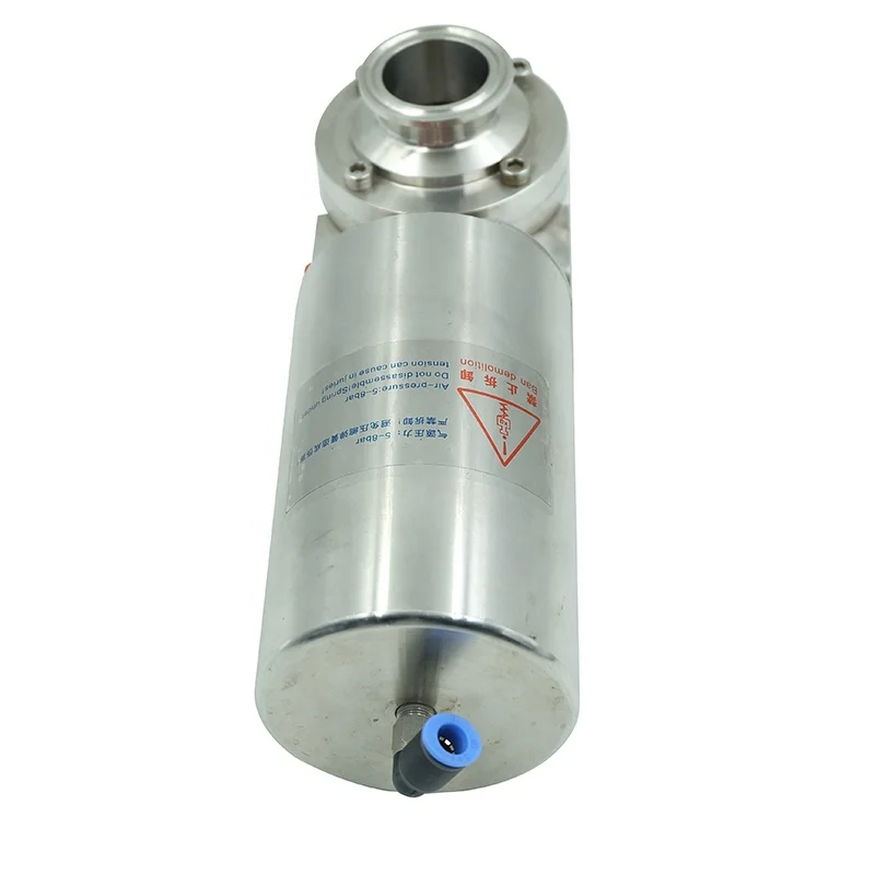 Sanitary Pneumatic Clamp Butterfly Valve 1.5 Inch Tri Clamp Sanitary Butterfly Valve Pneumatic Actuator