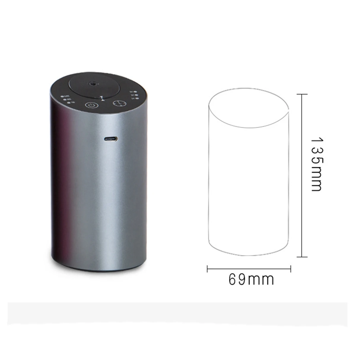 Difusor de óleo essencial para carro, ambientador, aroma, sem água, usb, nebulizador de aromaterapia automático, recarregável para casa, yoga b
