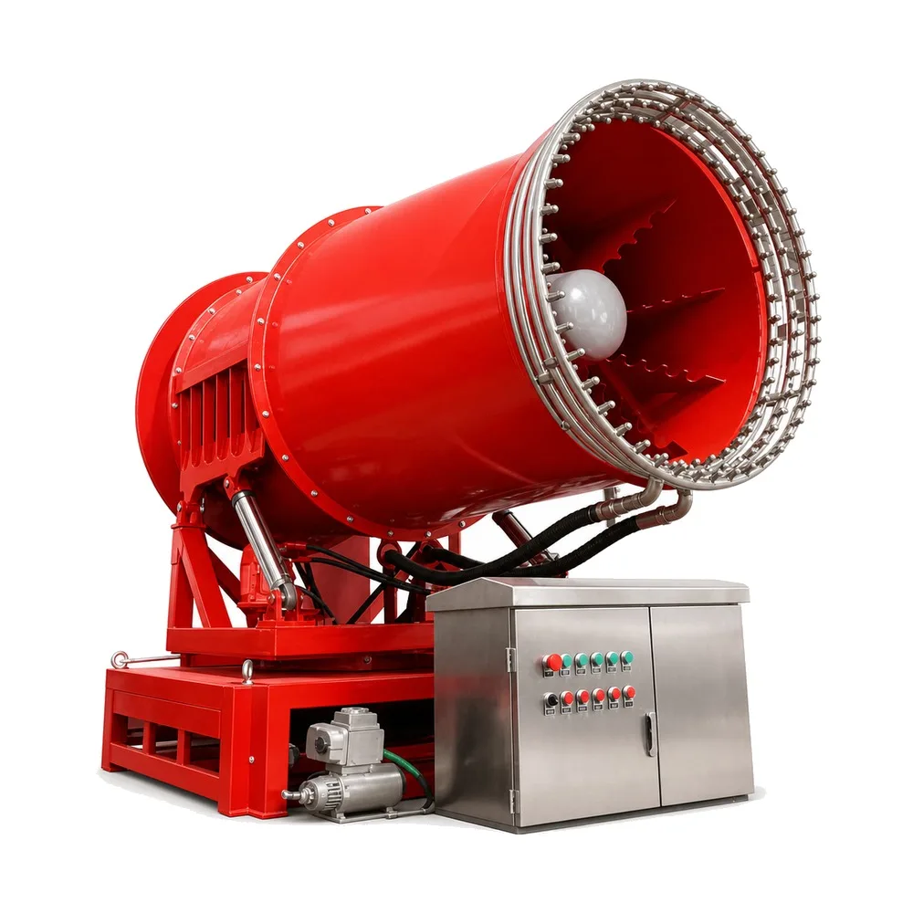 Dust Suppression Fog Cannon Oscillating Rotation Mist Sprayer For Waste Landfill Dust And Odor Treatment