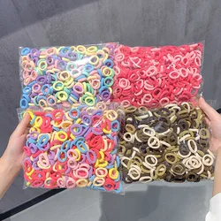 Colorful Nylon Elastic Hair Bands para Mulheres e Meninas, Ponytail Hold, Small Hair Tie, Rubber Bands, Scrunchie, Acessórios para Cabelo, 50 Pcs, 100 Pcs, 200Pcs