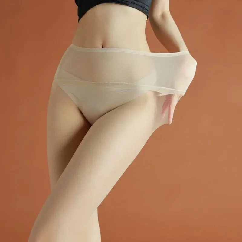 

Sexy Pantyhose Ultra-thin Tights Women Transparent Stockings Shapewear Mesh High Waist Silky Female Legging Socks Seamless
