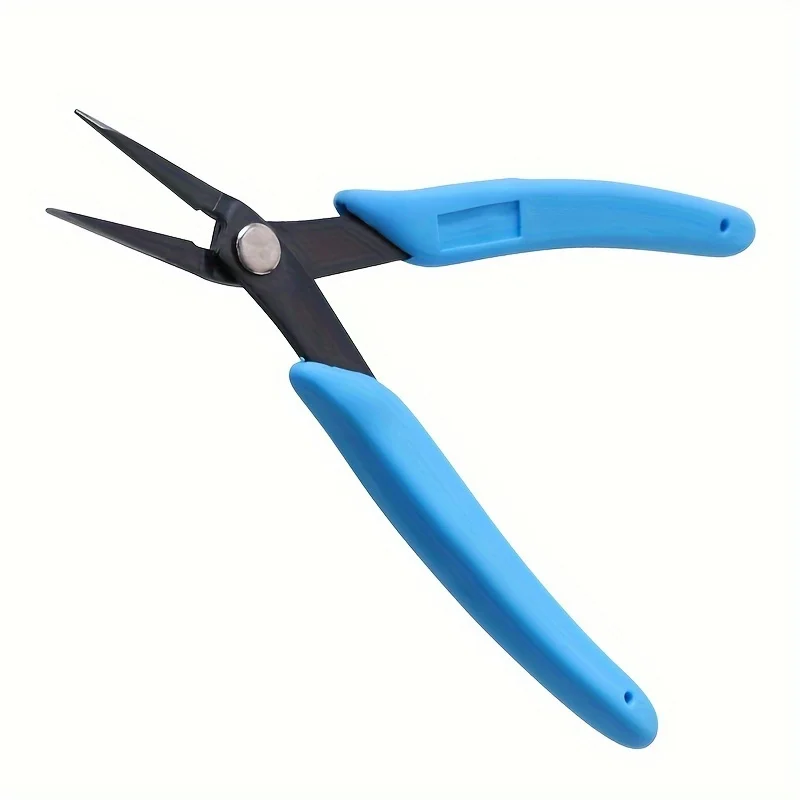 1pc Ultra Thin Flat Nose Pliers Set Needle Nose Pliers High Carbon Steel Tweezer Nose Pliers with Smooth Jaws Comfort Grip