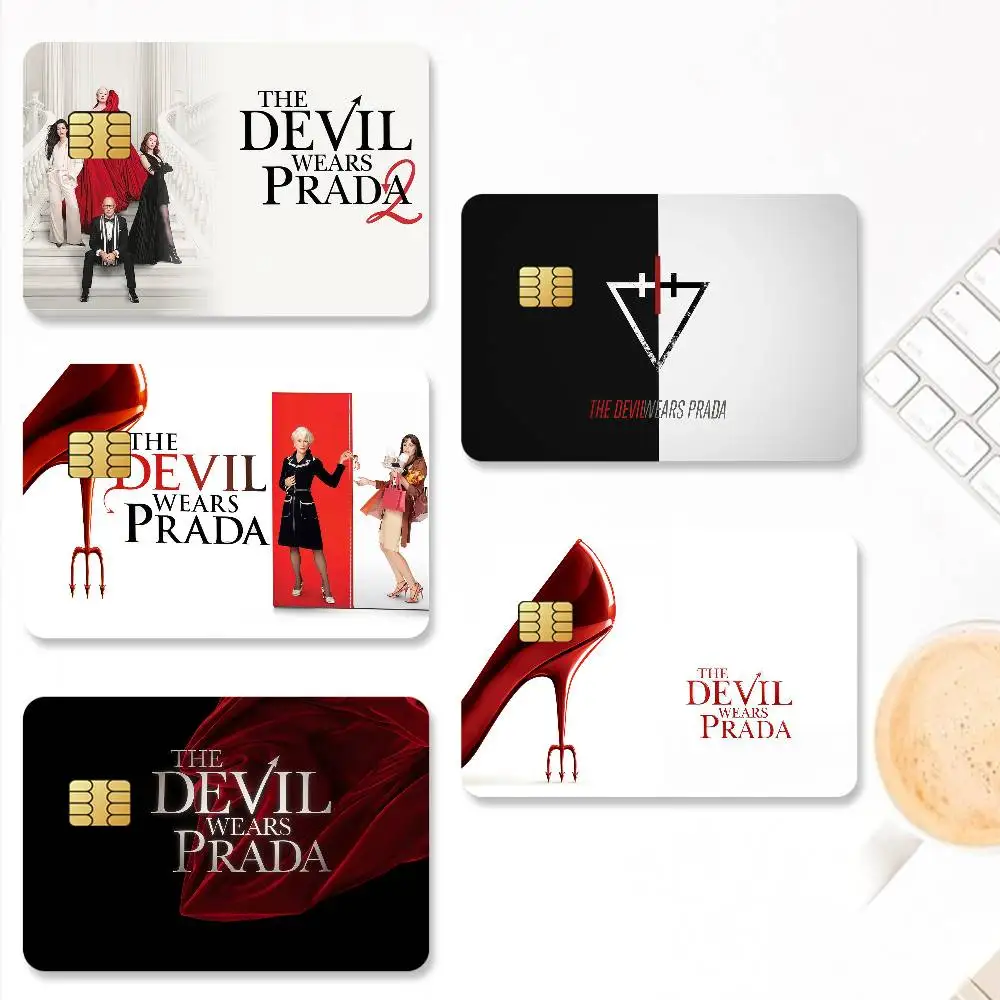 Movie The Devil Wears P-Pra-da-S 2 Credit Card Stickers Skin For Bank Bus Metro 4PCS Cover Film Gift