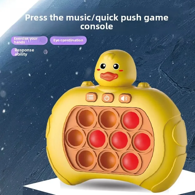 Handheld Press Game Bubble Grid On The Face Soft Bubble Rows To Press Light Up Bubble Game For Car Ride Press Game