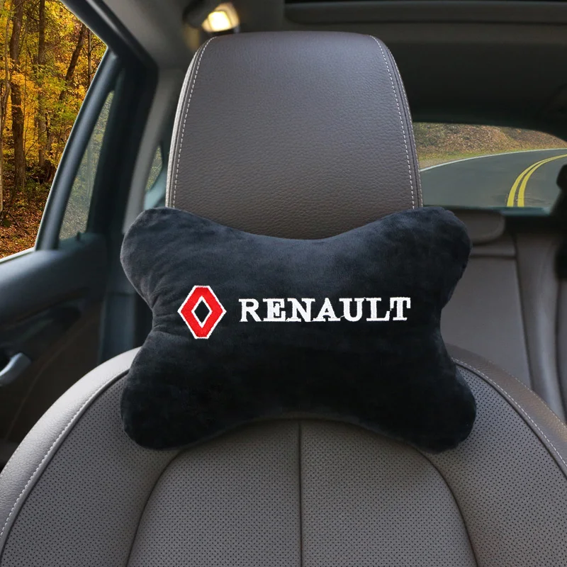 Car suit Soft Pillow set Car Neck Pillow&Seat belt pad Protector For Renault koleos duster megane 2 logan clio