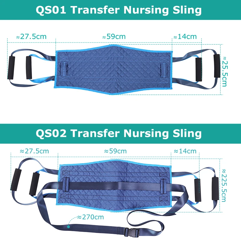 Lefeke Elderly Disabled Transfer Belt Bed Nursing Shift Pad Turn Over Auxiliary Belt Bedridden Patient Carrying Mobile Belt