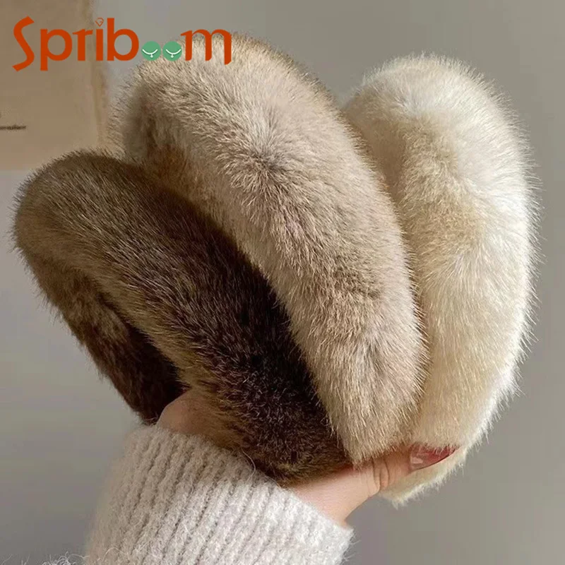 Plush Hair Bands for Woman Widen Thicken Hair Hoops Autumn Winter Hair Accessories Fluffy Faux Fur Headdress Girls Hairband 2024