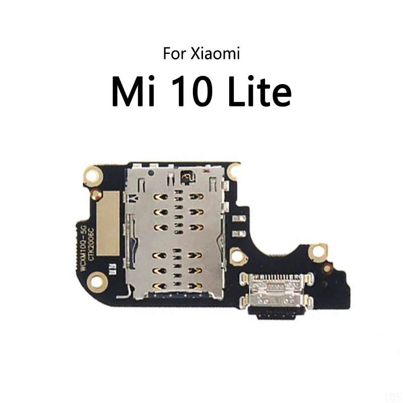USB Charging Dock Port Socket Jack Connector Charge Board Flex Cable For Xiaomi Mi 10 Lite 10T Pro