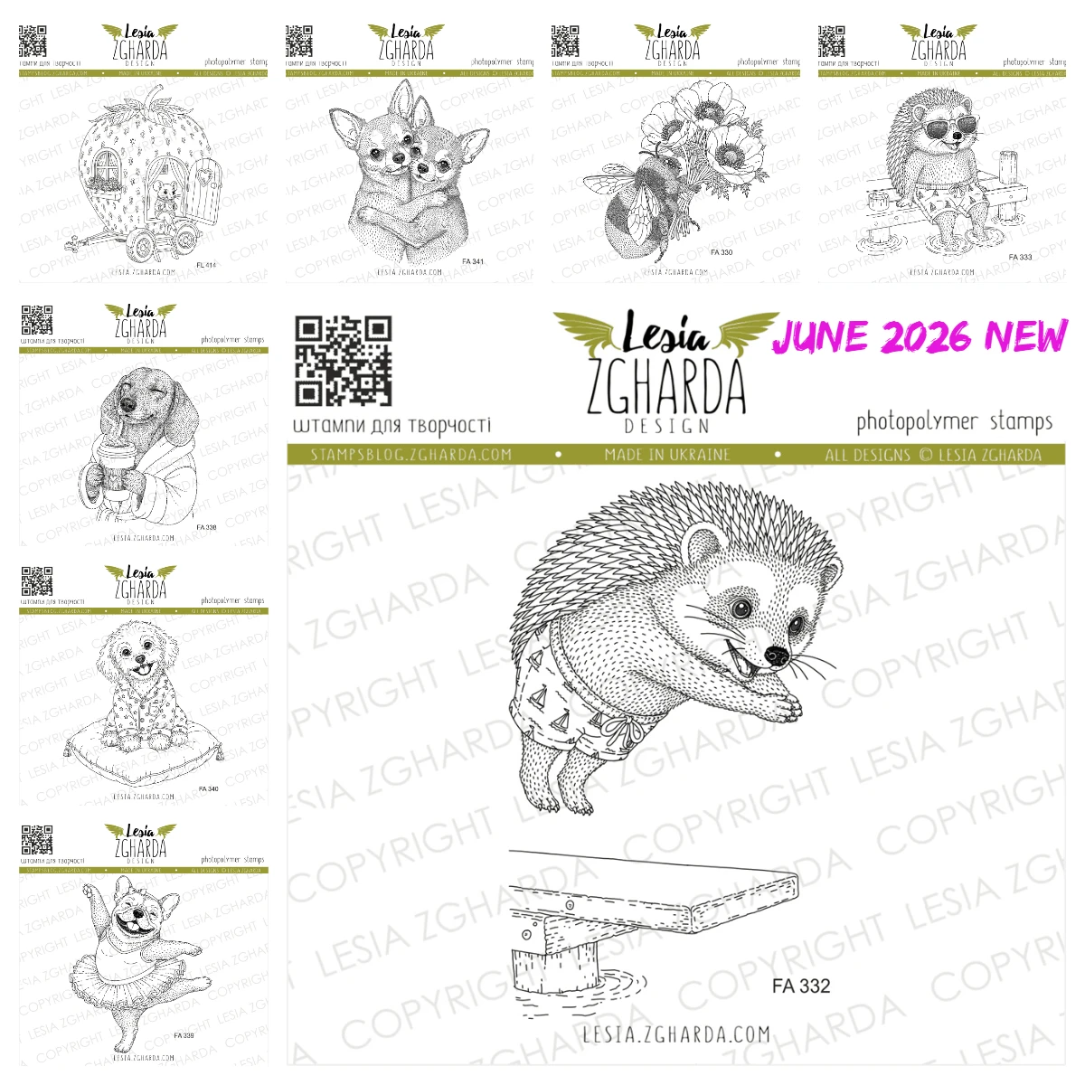 Clear Silicone Stamps Hedgehog Jump from the Diving Board Stamp Seal for Scrapbook Decoration Craft Embossing Template DIY Paper