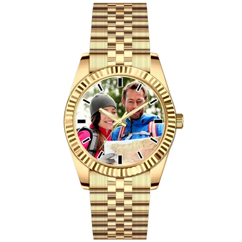 صورة مخصصة شعار ساعة للجنسين الرجال النساء ساعة كوارتز صورة الطباعة DIY ساعة الإبداعية rlx ساعة هدية فريدة لعشاق #6