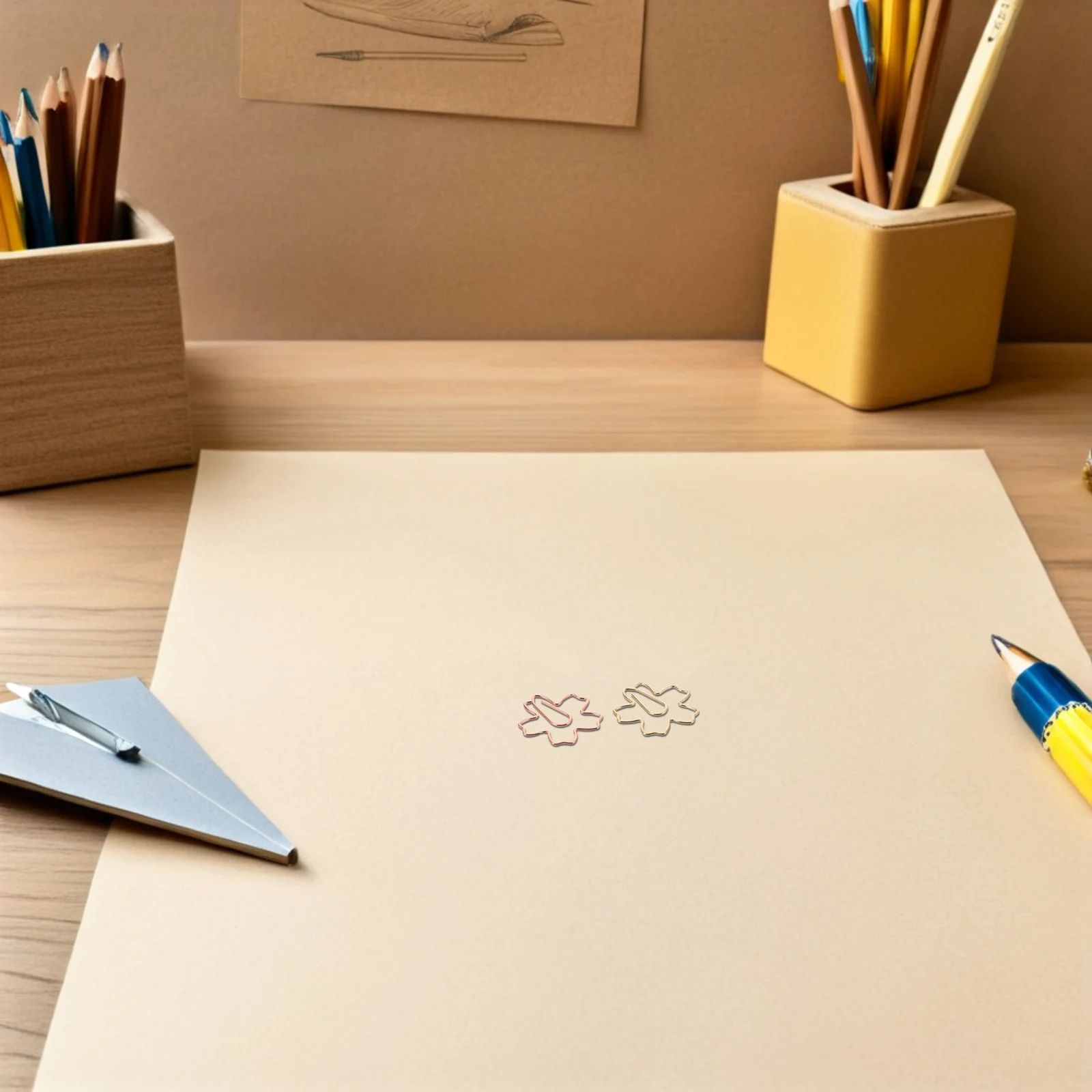 

60pcs Decorative Paper Clips Cherry Blossom Metal Wire Small File Paperclips For Office School Stationery Bookmark Organizer