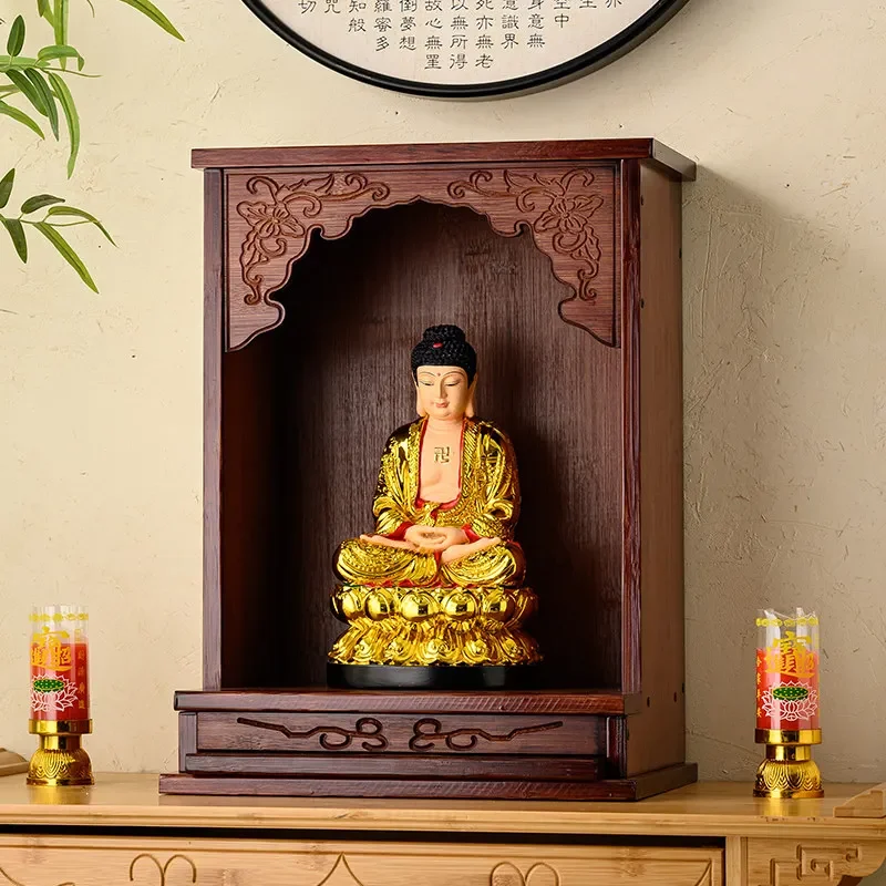 CXX shrine offering table Buddha cabinet household offering table Wall-mounted Guanyin Buddha statue offering table
