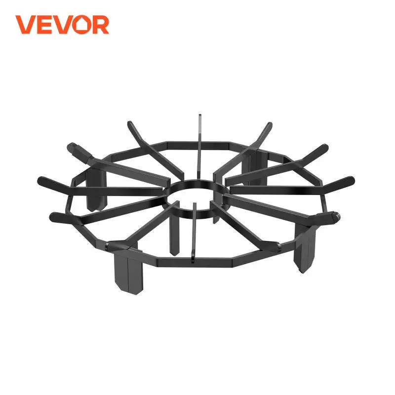 VEVOR Log Grate, Solid Powder-coated Steel Bars, Log Firewood Burning Rack Holder for Wood Stove and Outdoor Camping Fire Pit