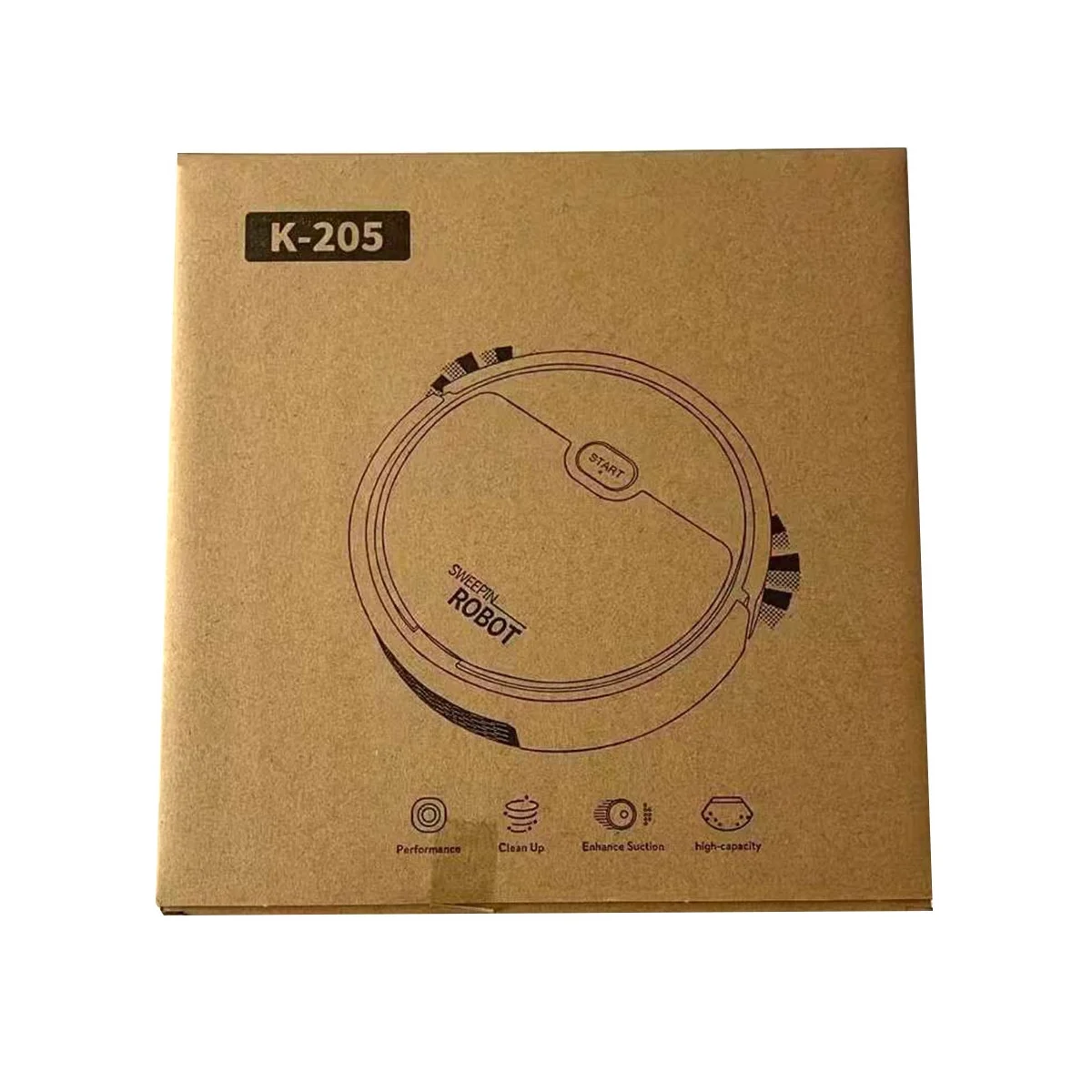 Robô de varredura multi-função inteligente, vácuo, esfregando, tudo-em-um, preto, USB, 3-in-1