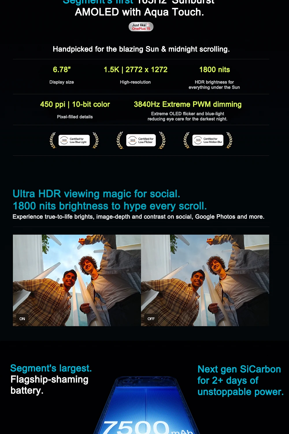 World Premiere OnePlus Nord 6 Global Version Smartphone 165Hz 1.5K AMOLED Display Snapdragon 8s Gen 4 50MP Sony Main Camera