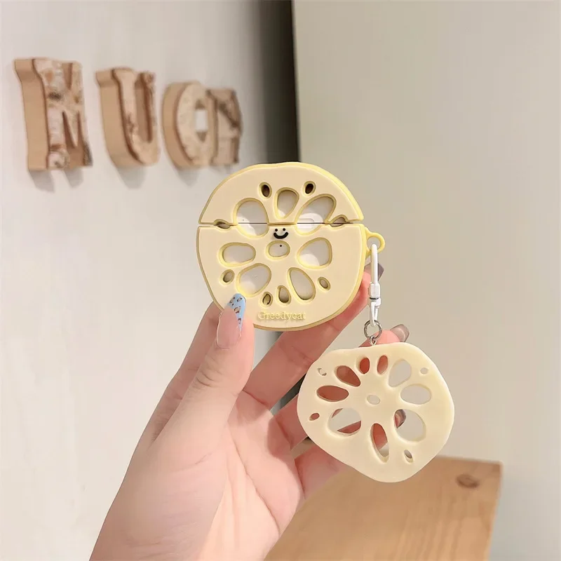 Hollowed Out Lotus Root Case for AirPods Pro2 Airpod Pro 1 2 3 4 Bluetooth Earbuds Charging Box Protective Earphone Case Cover