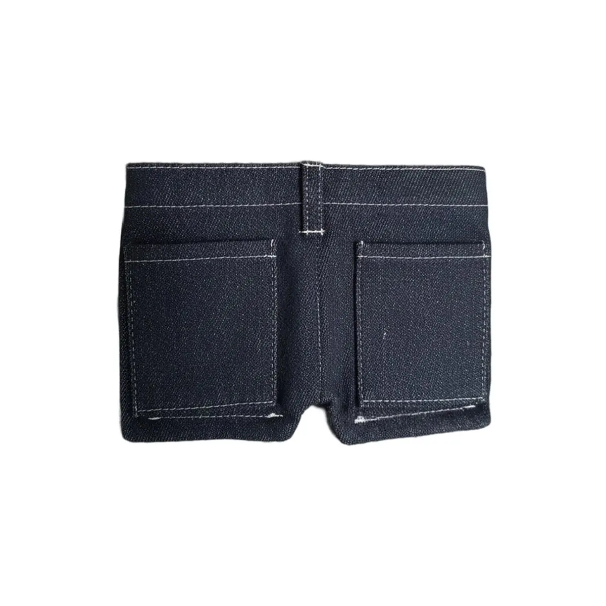 

Мини-джинсовый кошелек для карманных брюк, складная сумка для мелочей в форме джинсов, кошельки с держателем для карт, портативные кошельки в стиле ретро для брюк