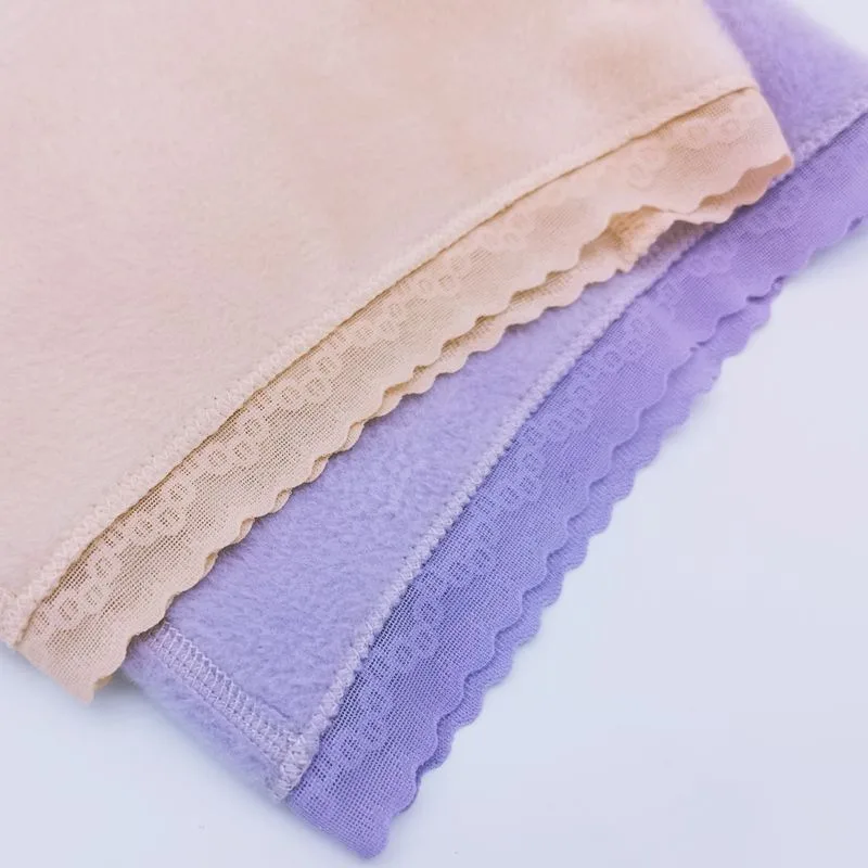 Picture 7: Women Winter Thermal Shorts Front Back Fleece Lined Thickened Warm Long Extended Plus Size Skin Tone Color Daily Wear Underwear