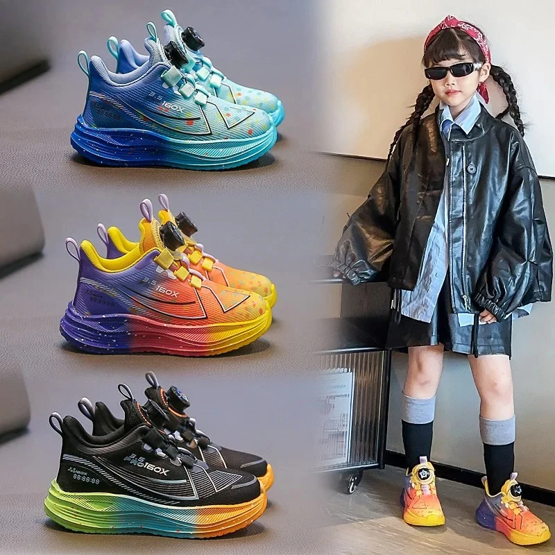 

Kids Breathable Running Shoes | Boys' Lightweight Sneakers with Cushioned Sole for Spring & Fall