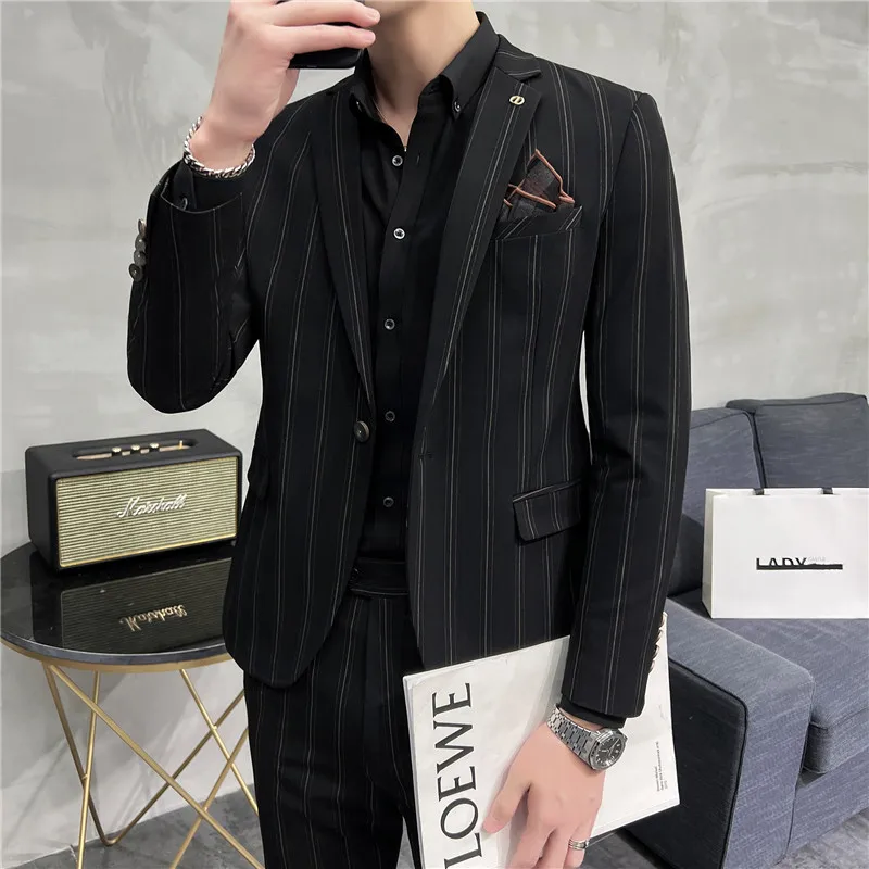 Costume d'Affaires Décontracté Slim Fit, 5 Pièces