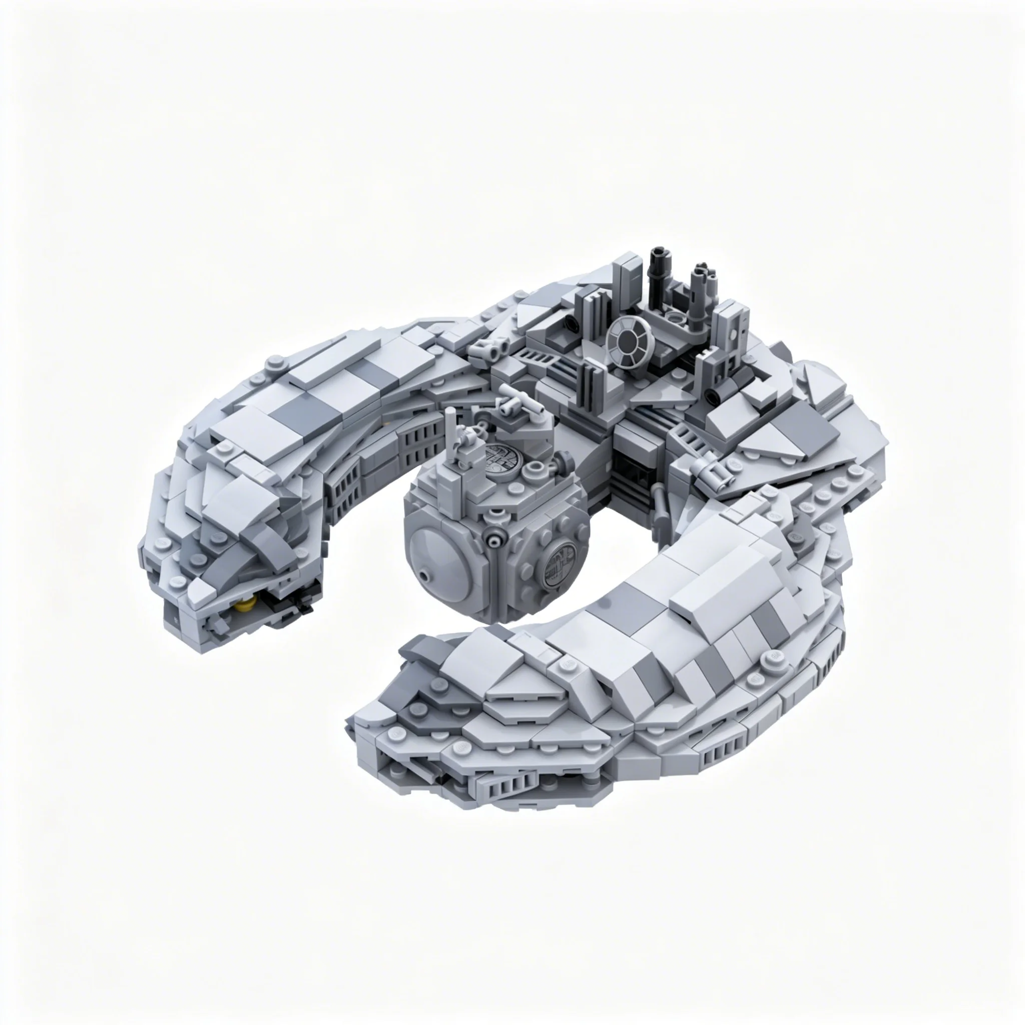 

825pcs MOC Star Battle Lucrehulk Class Battleship Alternate Build Model Building Blocks Architecture Toys Christmas Gift DIY