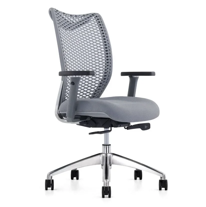 Modern Executive luxe draaibaar kantoormeubilair met hoge rugleuning, ergonomische gaasstoel met hoofdsteun