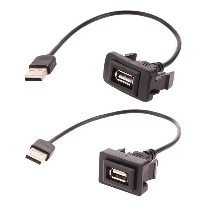 Panel Mount USB Extension Cable Compatible with Vios Levin Toyota Vigo RAV4'