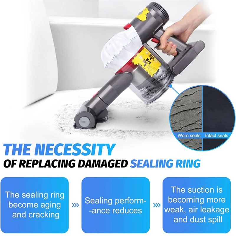 ฝาถังดักฝุ่นฝาครอบสำหรับ Dyson V7 V8 SV11 SV10เปลี่ยนกระป๋องสูญญากาศพร้อมทริกเกอร์ล็อค