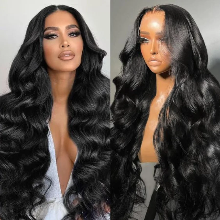 34 Inch Body Wave Lace Front Wig 13x4 Transparent Lace Frontal Human Hair Wigs For Women 32 Inch Loose Wave Lace Front Wig