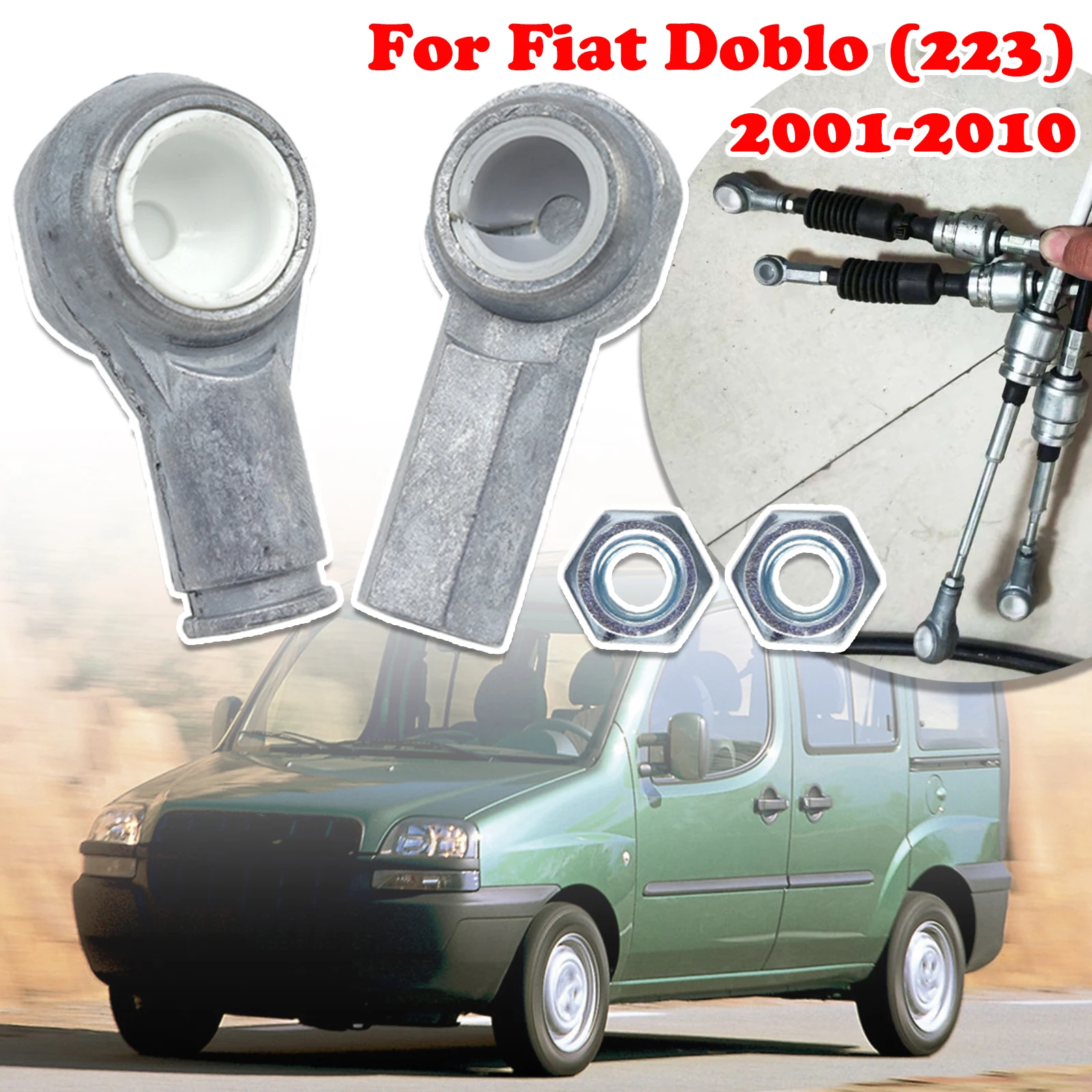 Manual Gearbox Shift Cable For Fiat Doblo (223) Linkage Gear Shifter Lever End Rod Connect Bushing 2001 2002 2004-2010 46780787