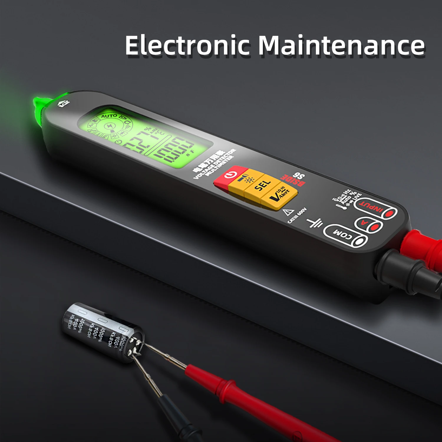 BSIDE Digital Multimeter Smart Smart Non-Contact Voltage Tester Pen Voltage Indicator Wire Break Detector Smart Electric Tester