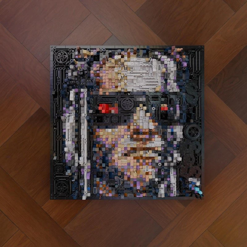 3025 Elementów MOC Terminatores Punkes Pixel Face Premium Steampunk Architektura DIY Model Klocki Urodzinowe Zabawki Prezent