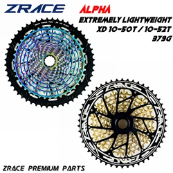 ZRACE ALPHA EX 12s XD Cassette 12 Speed MTB bike freewheel 10-50T 10-52T -Rainbow / Gold,compatible XD freehub, XX1 X01 GX Eagle